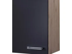 Flex-Well Exclusiv Küchen-Hängeschrank Lara 40 cm Anthrazit-San Remo Eiche