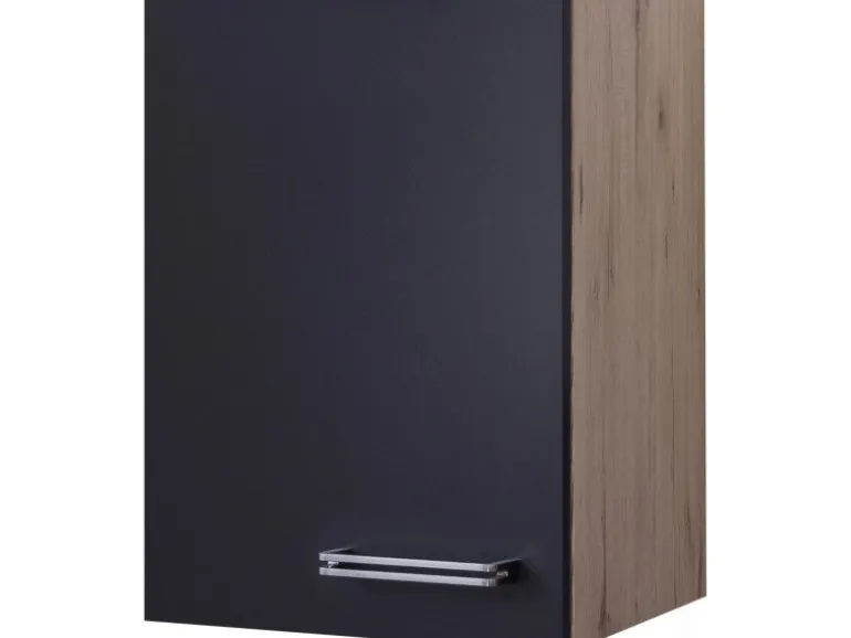 Flex-Well Exclusiv Küchen-Hängeschrank Lara 40 cm Anthrazit-San Remo Eiche