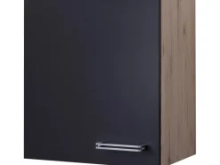 Flex-Well Exclusiv Küchen-Hängeschrank Lara 50 cm Anthrazit-San Remo Eiche