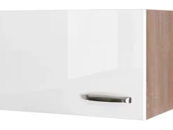 Flex-Well Exclusiv Küchen-Kurz-Hängeschrank Valero 60 cm x 32 cm Hochglanz Weiß