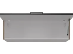 Flex-Well Exclusiv Küchen-Kurz-Oberschrank Capri 100x32cm Schwarz-Endgrain Oak