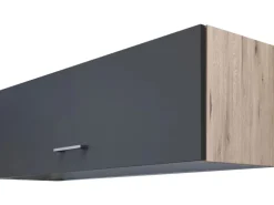 Flex-Well Exclusiv Küchen-Kurz-Oberschrank Morean 100x32cm Basaltgrau-San Remo