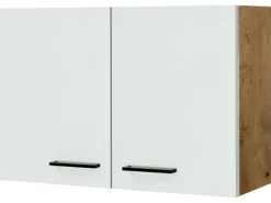 Flex-Well Exclusiv Küchen-Oberschrank Vintea 80 cm Magnolie matt - Lancelot Oak
