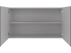 Flex-Well Exclusiv Küchen-Oberschrank Capri 100 cm Schwarz Matt-Endgrain Oak