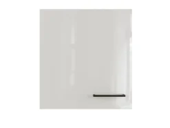 Flex-Well Exclusiv Küchen-Oberschrank Lund 50x55cm Lichtgrau glänzend-Rauchgrau