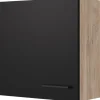 Flex-Well Exclusiv Küchen-Oberschrank Capri 60x 55cm Schwarz Matt-Endgrain Oak