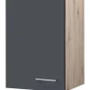 Flex-Well Exclusiv Küchen-Oberschrank Morena 40cm Basaltgrau matt-San Remo Eiche
