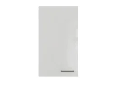 Flex-Well Exclusiv Küchen-Oberschrank Lund 50x89cm Lichtgrau glänzend-Rauchgrau