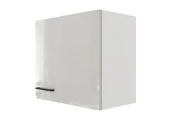 Flex-Well Exclusiv Küchen-Oberschrank Lund 60x55cm Lichtgrau glänzend-Rauchgrau