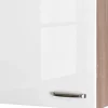 Flex-Well Exclusiv Küchen-Oberschrank Valero 60x55cm Hochglanz Weiß-Sonoma Eiche