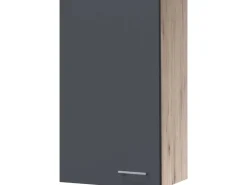 Flex-Well Exclusiv Küchen-Oberschrank groß Morena 50x89cm Basaltgrau-San Remo