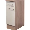 Flex-Well Exclusiv Küchen-Unterschrank Orlando 30 cm Kaschmir Glanz-Sonoma Eiche