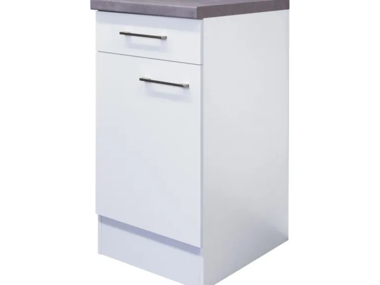 Flex-Well Exclusiv Küchen-Unterschrank Joelina 40 cm Weiß