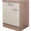 Flex-Well Exclusiv Küchen-Unterschrank Orlando 60 cm Kaschmir Glanz-Sonoma Eiche