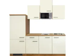 Flex-Well Exclusiv Küchenzeile Vintea 210 cm Magnolia-Lancelot Oak