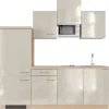 Flex-Well Exclusiv Küchenzeile Orlando 210 cm Kaschmir Glanz - Sonoma Eiche