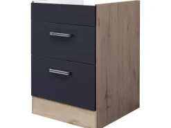 Flex-Well Exclusiv Kochstellenschrank Lara 60cm ohne Arbeitsplatte Anthra. -