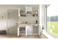 Flex-Well Exclusiv Singleküche Orlando 150 cm Kaschmir Glanz - Sonoma Eiche