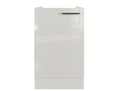 Flex-Well Exclusiv Spülenschrank SPU 50 Lund 50cm Lichtgrau glänzend-Rauchgrau