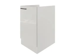 Flex-Well Exclusiv Spülenschrank SPU 50 Lund 50cm Lichtgrau glänzend-Rauchgrau