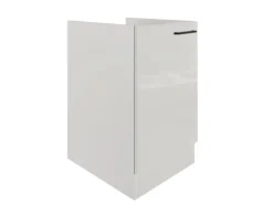 Flex-Well Exclusiv Spülenschrank SPU 50 Lund 50cm Lichtgrau glänzend-Rauchgrau