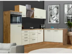 Flex-Well Exclusiv Winkelküche Vintea 280x170 cm Magnolia-Lancelot Oak