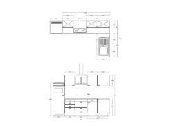 Flex-Well Exclusiv Winkelküche Capri 280 x 170 cm Schwarz Matt-Endgrain Oak