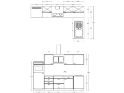 Flex-Well Exclusiv Winkelküche Cara 280 x 170 cm Schilfgrün matt - Artisan Eiche