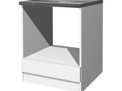 Flex-Well Küchen-Herdumbauschrank mit Arbeitsplatte Lucca 60 cm