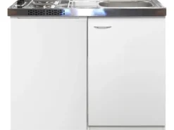 Flex-Well Miniküche Pantry 100 cm Weiß