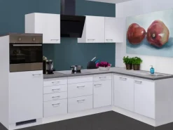 Flex-Well Winkelküche Lucca 280 cm Weiß Caledonia