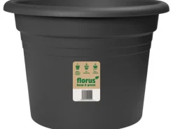 Florus Pflanztopf Mediterran Cilindro  Ø 25 cm Anthrazit