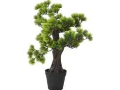 furnicato Künstlicher Bonsai Pinus mit Topf 60 cm Grün