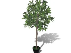 furnicato Künstlicher Lorbeerbaum mit Topf 120 cm