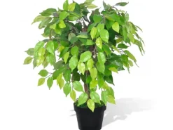 furnicato Künstlicher Zwerg-Ficus mit Topf 60 cm