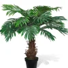 furnicato Naturgetreue Künstliche Cycus-Palme mit Topf 80 cm