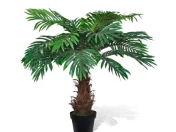 furnicato Naturgetreue Künstliche Cycus-Palme mit Topf 80 cm