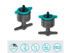 Gardena Regulierbarer Reihentropfer 1-8 l/h, druckregulierend 5 Stück