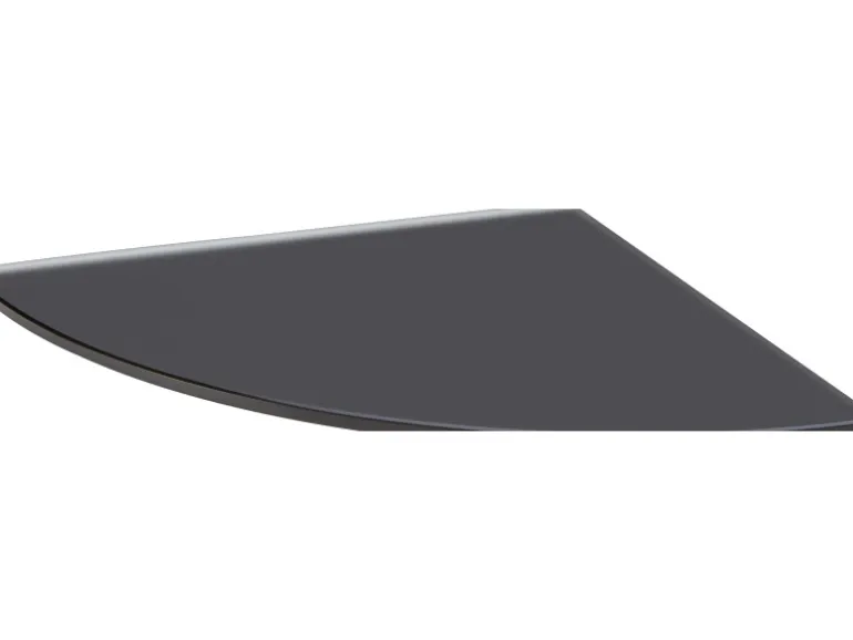 Glasregal Bransley 0,6 cm x 25 cm x 25 cm Schwarz