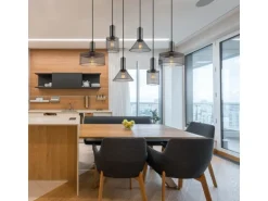 Globo Hängeleuchte Jedd Schwarz 6-flammig