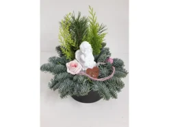 Grabschale mit Engel Rosa Topf ca. 15 cm