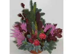 Grabschale Nobilis Topf 22 cm Bordeaux-Rose