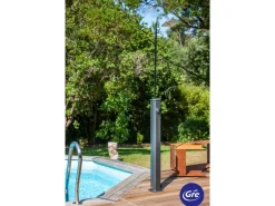 Gre Solardusche aus Aluminium 18 l Schwarz