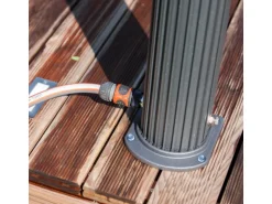 Gre Solardusche aus Aluminium 18 l Schwarz