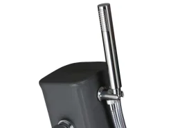 Gre Solardusche aus Harz mit Fußhahn 19 l Grau