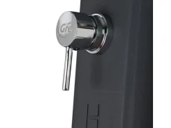 Gre Solardusche aus Harz mit Fußhahn 19 l Grau