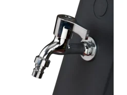 Gre Solardusche aus Harz mit Fußhahn 19 l Grau