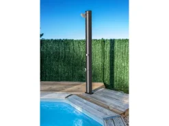 Gre Solardusche aus PVC 40 l Schwarz