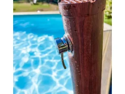 Gre Solardusche Holzoptik aus PVC 9 l Holzfarben