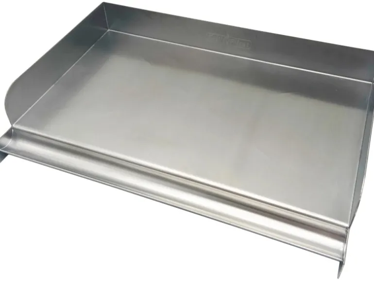 Grillfürst Edelstahl Plancha Grillplatte Hochwertige BBQ Grillfläche für Gas und Holzkohlegrill